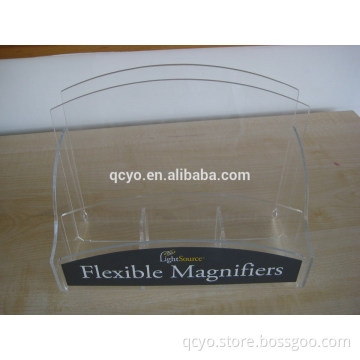 Tri Fold Brochure Holder in Clear, Black or White in shenzhen